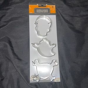 3 Piece Halloween Skull Ghost Cookie Baking Cutters